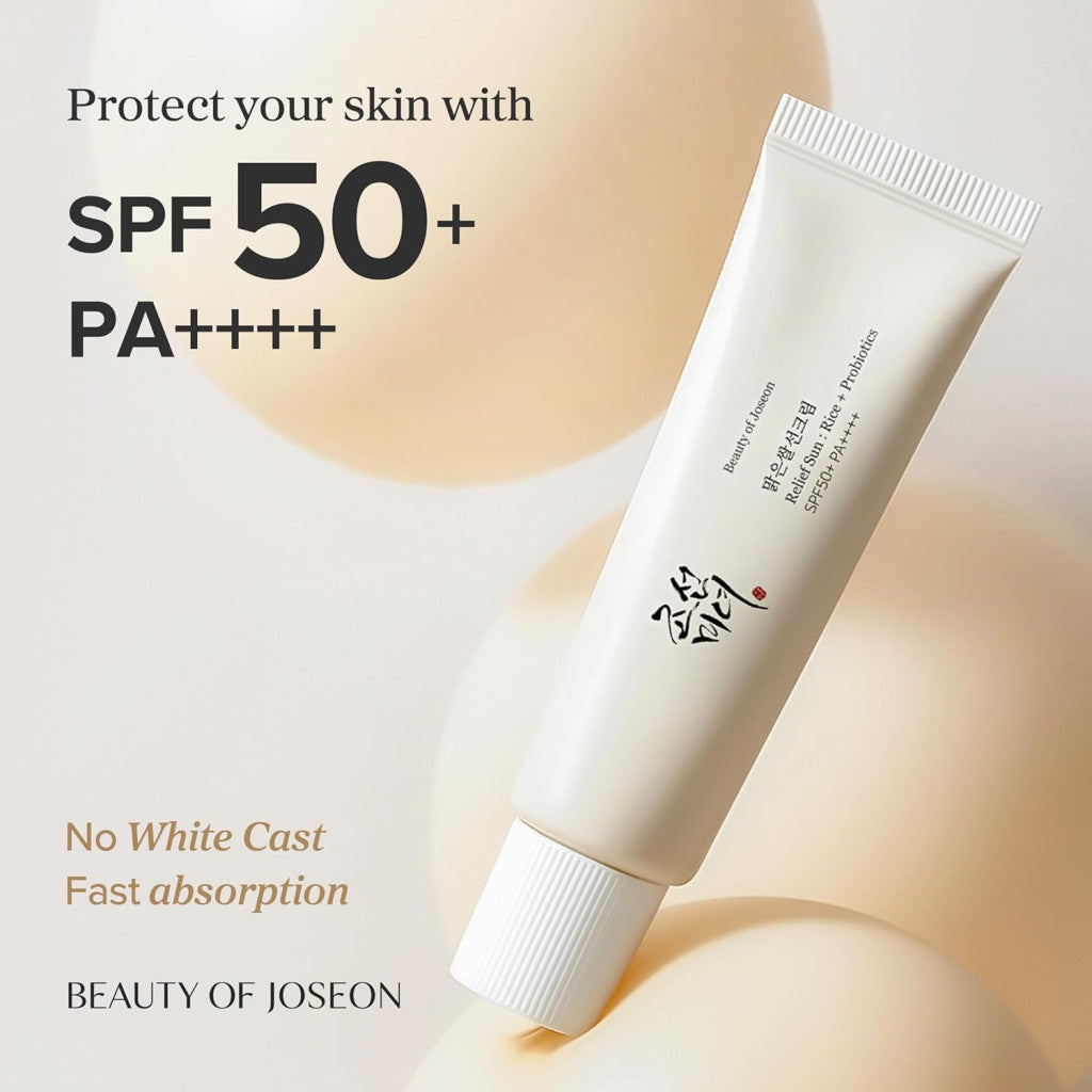 Relief Sun Rice + Probiotics Sunscreen SPF50+ 50ml