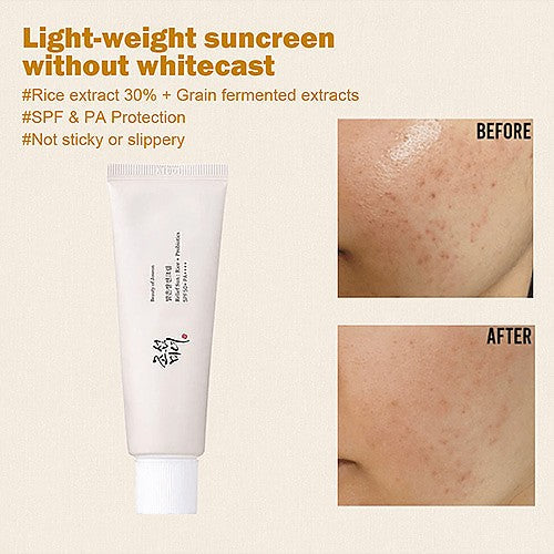 Relief Sun Rice + Probiotics Sunscreen SPF50+ 50ml